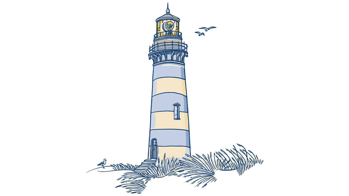 Illustration Leuchtturm